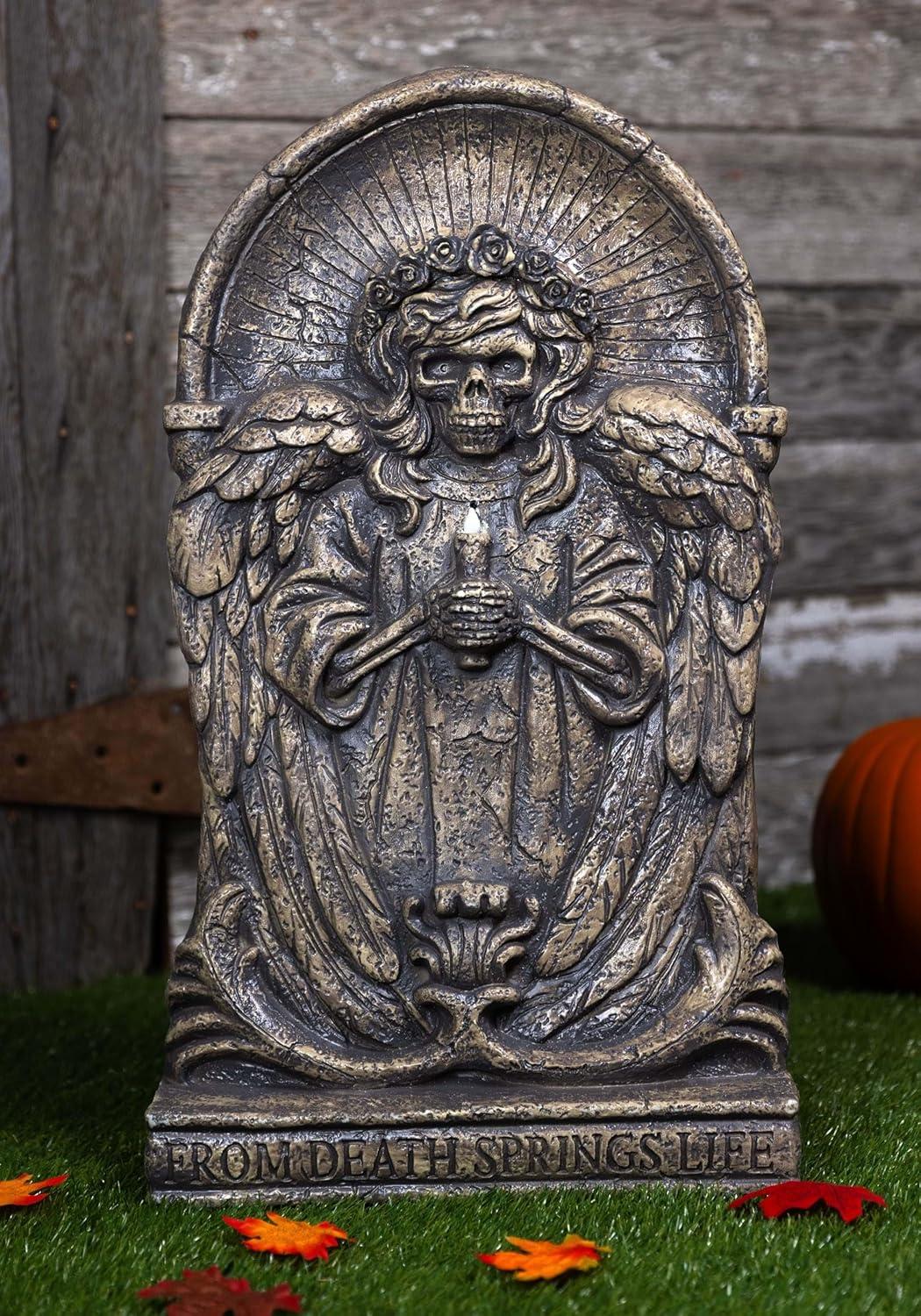 image:imageFun Costumes Scary Tombstone Gravyard Outdoor amp Indoor Decoration Battery Operated LightUp Eyes Creepy Sound Effect DisplayStandard