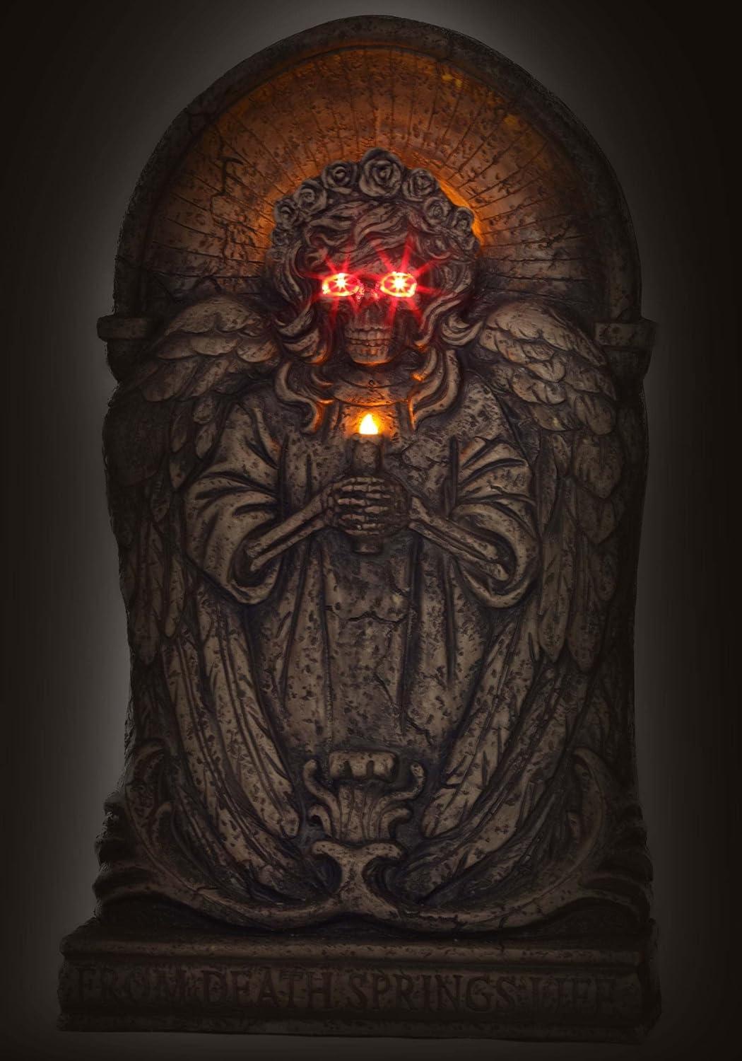 image:imageFun Costumes Scary Tombstone Gravyard Outdoor amp Indoor Decoration Battery Operated LightUp Eyes Creepy Sound Effect DisplayStandard