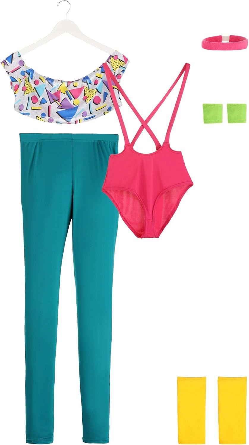 image:imageWomens Work It Out 80s Costume Retro Workout Costume