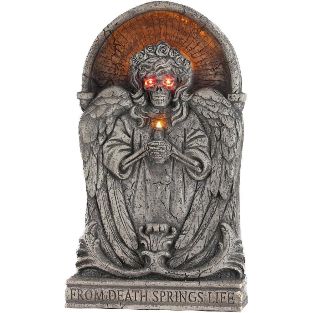 image:imageFun Costumes Scary Tombstone Gravyard Outdoor amp Indoor Decoration Battery Operated LightUp Eyes Creepy Sound Effect DisplayStandard