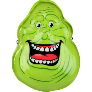 Fun Costumes Ghostbusters Slimer Porch Light Cover Ghostbusters Slimer Light-Up Prop Plastic, Elastic Band Halloween Decoration
