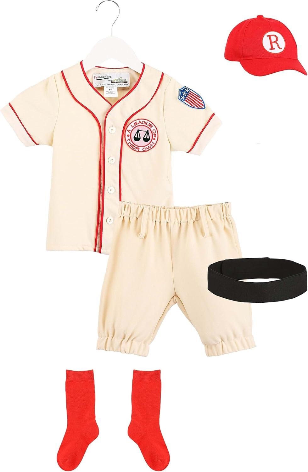image:imageToddler A League of Their Own Jimmy Dugan Coach Costume Kids Baseball Player CostumeBundle W Tote