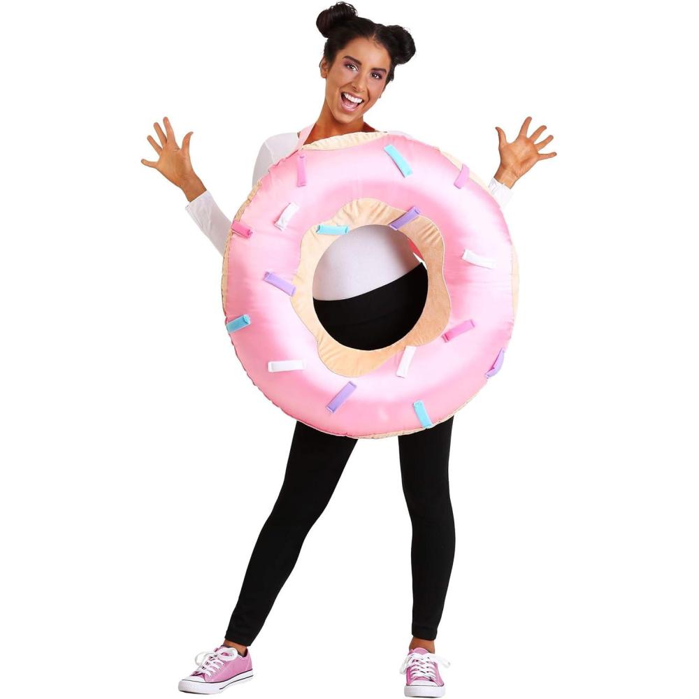 image:imageAdult Donut Costume Inflatable Tunic with Harness and MultiColored Sprinkles