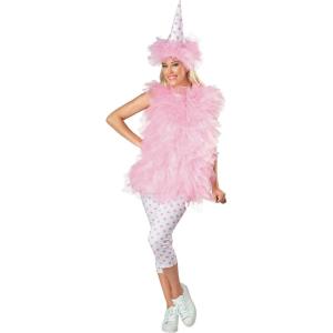 Adult Women’s Cotton Candy Costume – Tunic, Leggings & Hat
