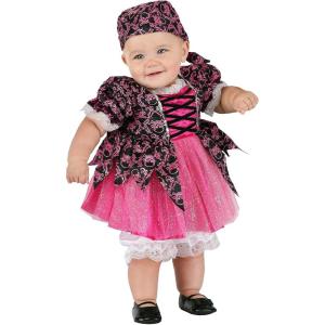 Pink Pirate Baby Costume – Dress, Bloomers, Hat – Girl’s Pirate Infant Outfit
