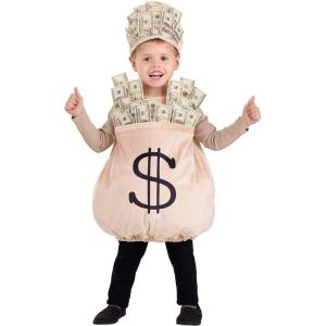 Toddler Money Bag Costume, Soft Felt Fabric Kids Money Costume, Cash Outfit for Halloween