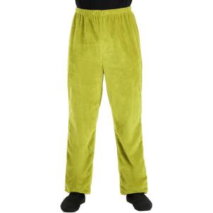 Dr. Seuss Grinch Adult Velboa Pants – Soft and Relaxed Fit with Elastic Waistband(Green)