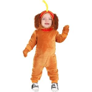 Dr. Seuss The Grinch Max Costume for Infants – Soft Fleece Jumpsuit and Faux Fur Headpiece, Officially Licensed