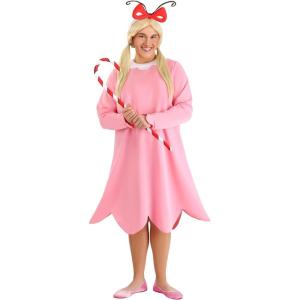 Plus Size Whimsical Whoville Wonder: Women’s Dr. Seuss Cindy Lou Who Costume for Wonderland Adventures