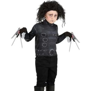 Kid’s Classic Edward Scissorhands Costume, Halloween Costume Edward Scissorhands for Child