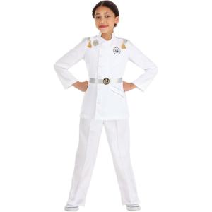 Odd Squad Ms. O Halloween Costume For Girls, Ms. O’s White Suit Costume For Kids With Jacket, Belt, And Pants