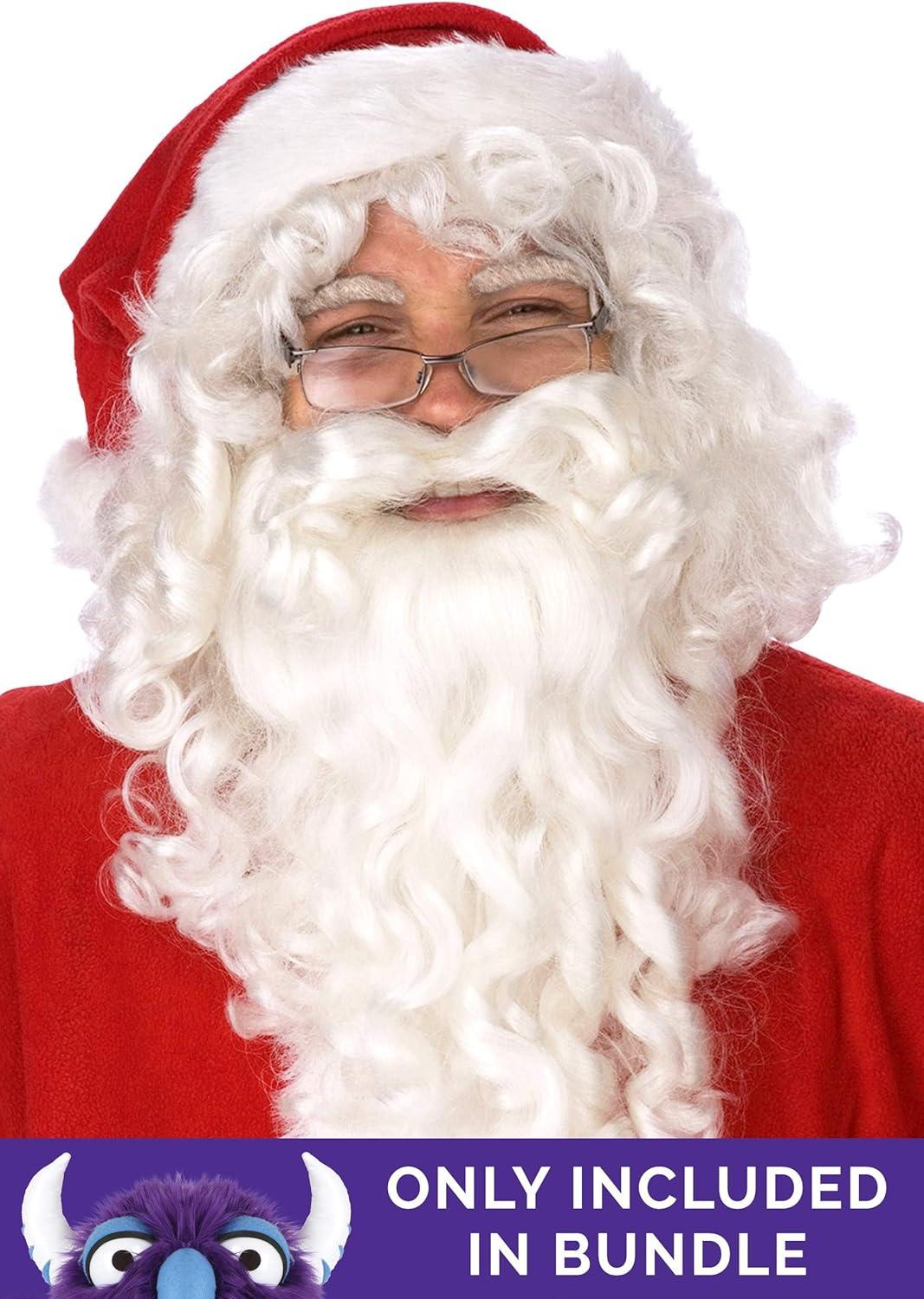 image:imageAdult Premiere Santa Claus Suit Deluxe Holiday Outfit with Faux Fur Trim Plus Size Christmas CostumeCostume