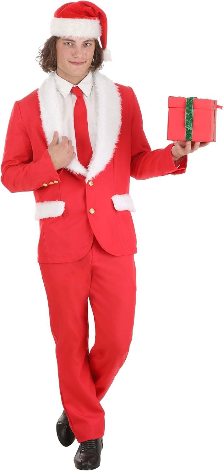 image:imageMens Red Holiday Santa SuitRed