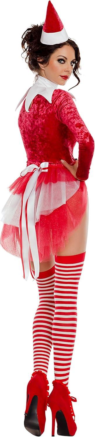 image:imageParty King Womens Santas Shelf Helper CostumeRedWhite
