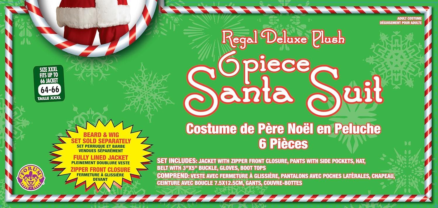 image:imageRubies Regal Plush Santa SuitRedWhite