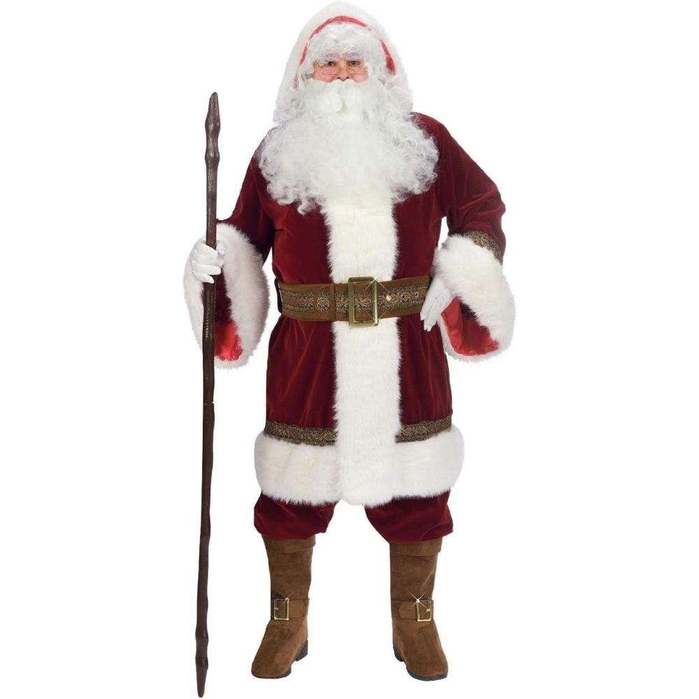 image:imageFun World Costumes Mens Adult Old Time Santa Hooded Robe SetRedWhite