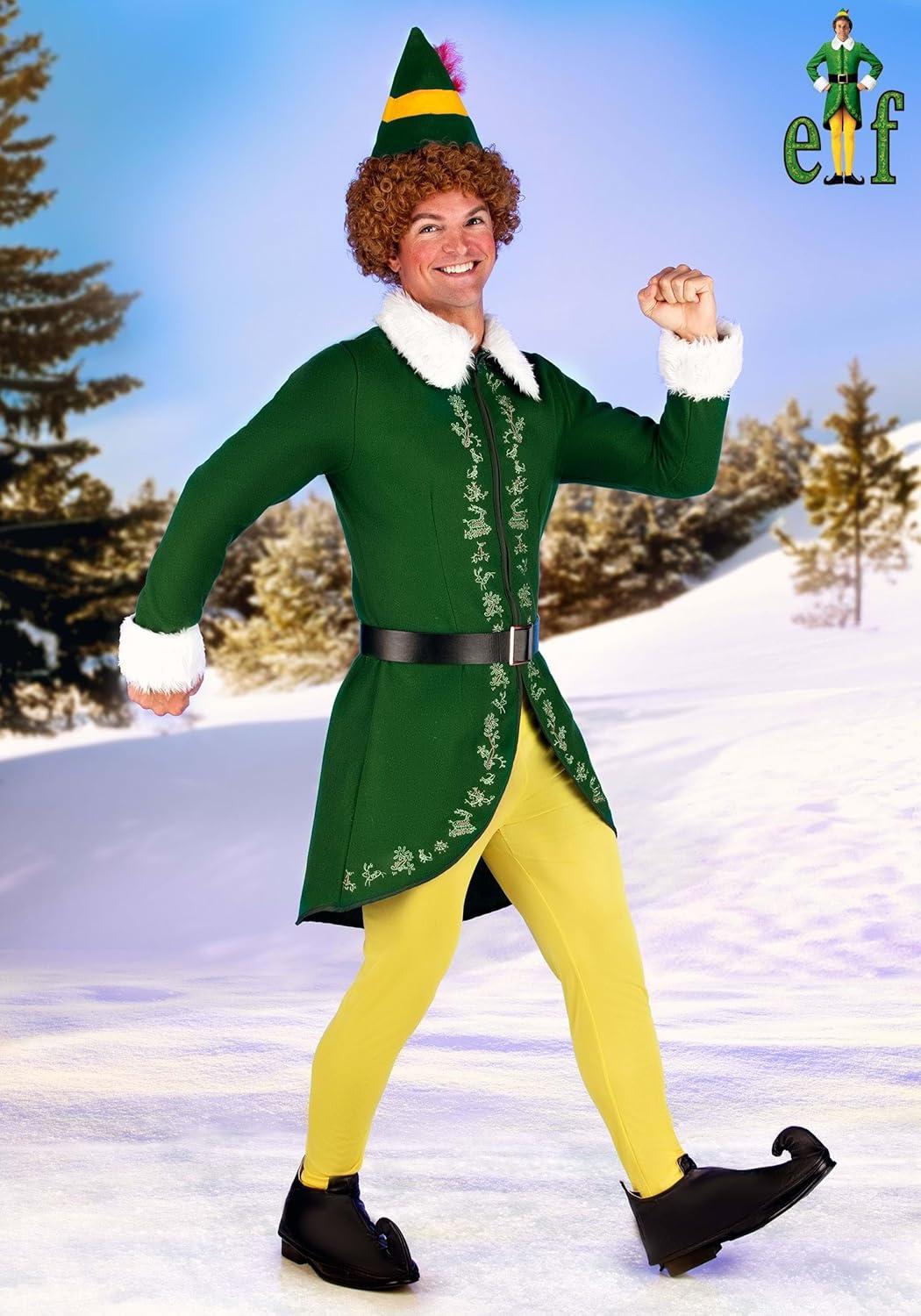 image:imageAuthentic Buddy The Elf Costume for Adults Elf Movie Outfit for Men Christmas Cosplay Holiday DressUp