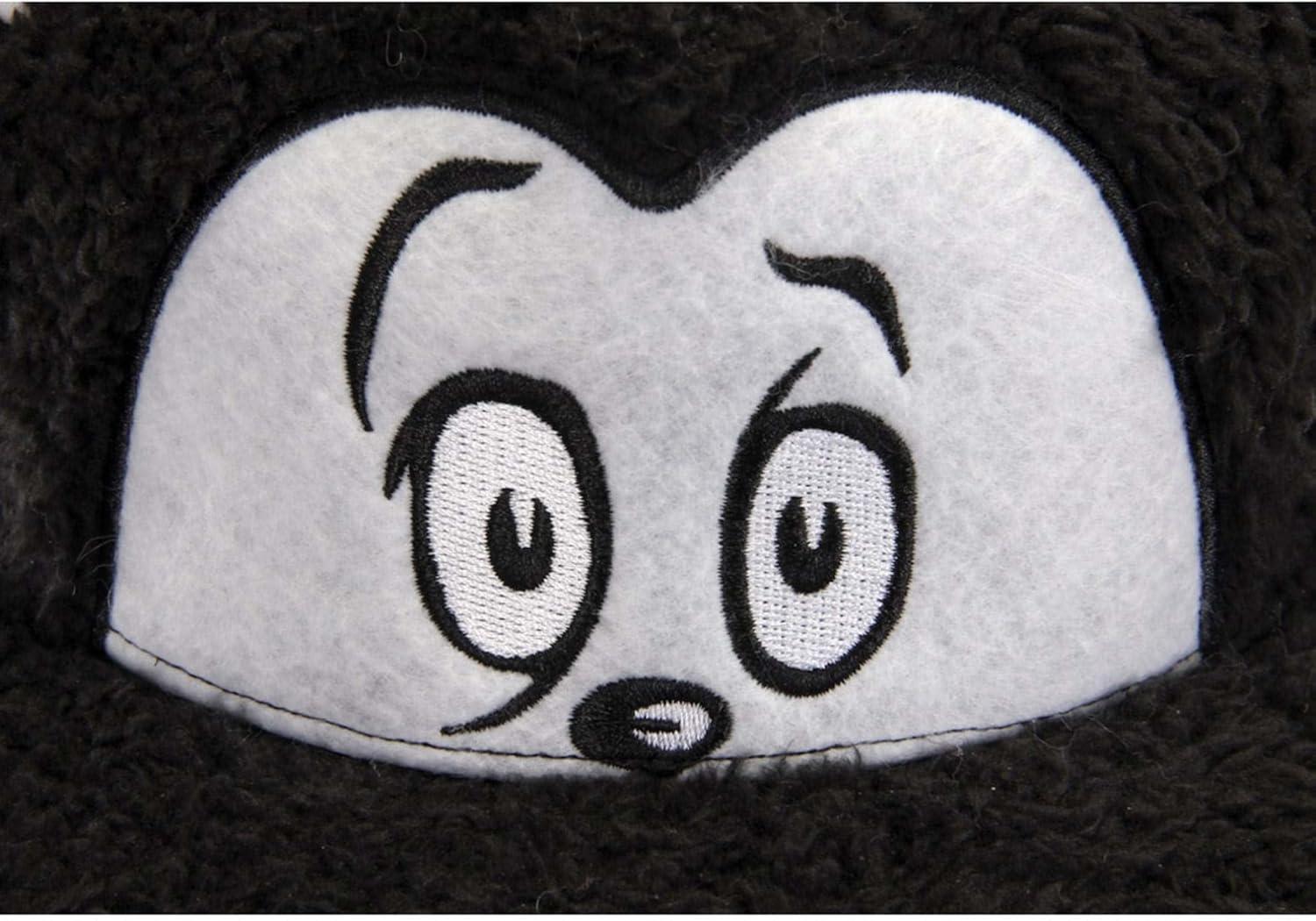 image:imageDr Seuss Cat in Hat Fuzzy Adjustable Snapback with Embroidered Face Cat in the Hat with Ears