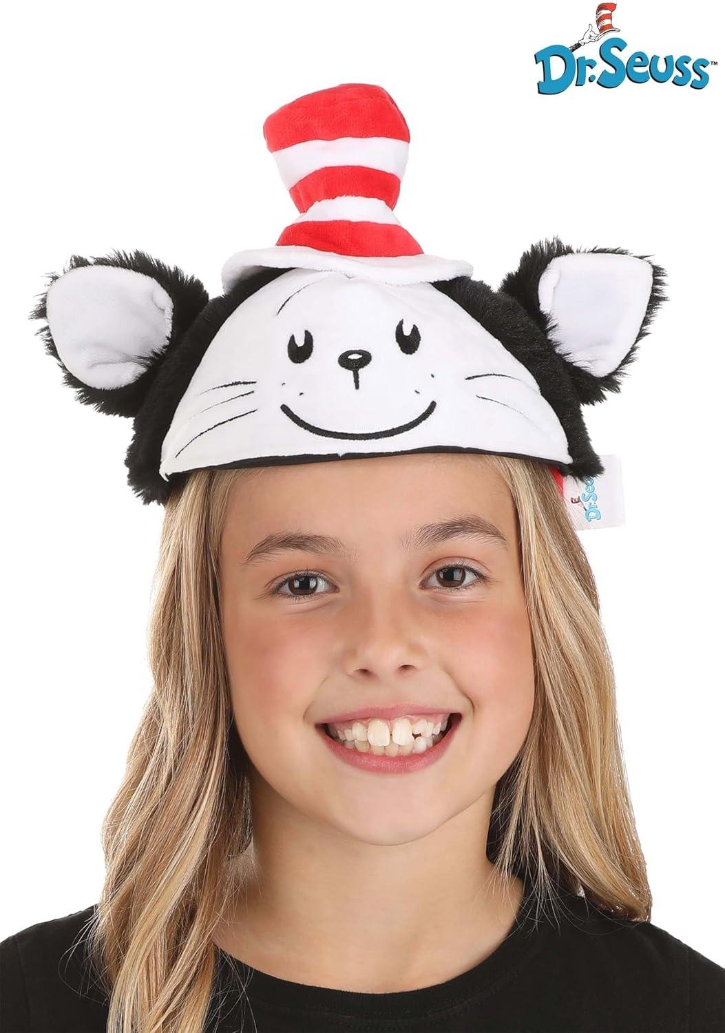 image:imageDr Seuss Cat in the Hat Face Costume Headband for Adults and Kids