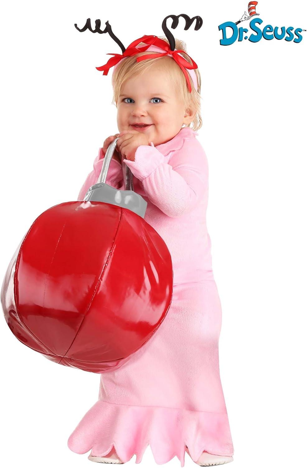 image:imageDr Seuss The Grinch Cindy Lou Who Costume for Infant Girls Girls Pink Christmas Dress for Character