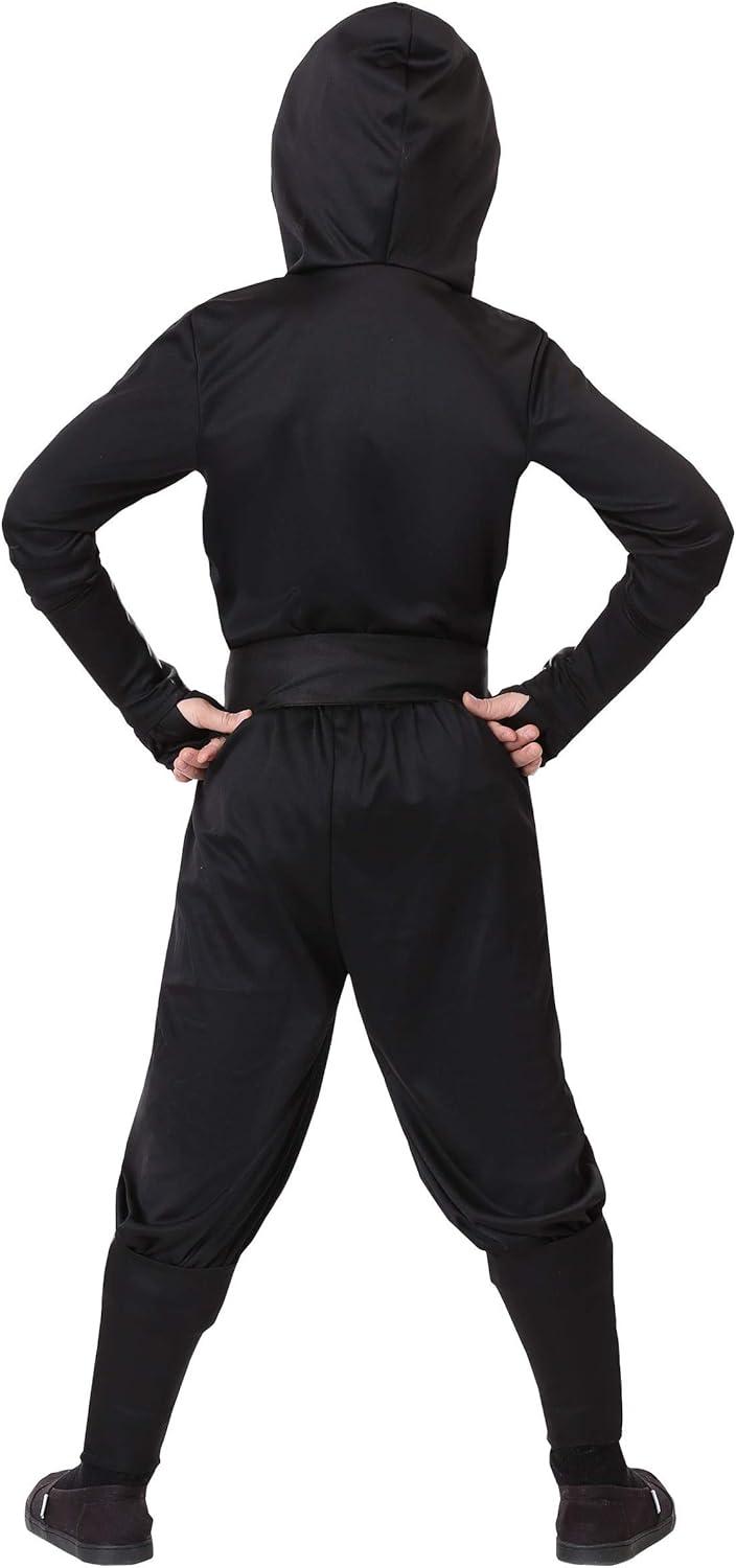 image:imageStealth Shinobi Ninja Kid Costume Shirt Pants Face Mask and Belt with Leg Guards