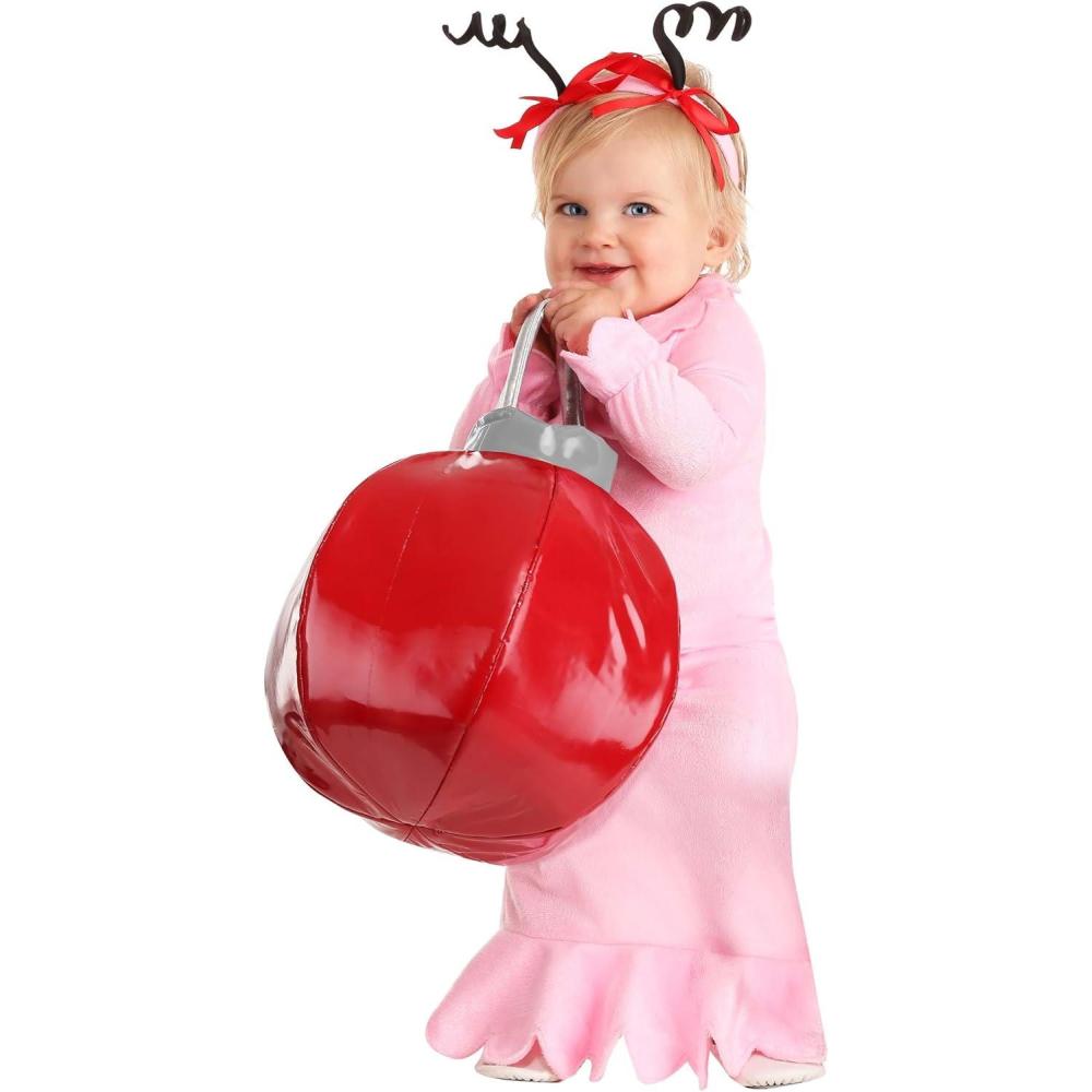 image:imageDr Seuss The Grinch Cindy Lou Who Costume for Infant Girls Girls Pink Christmas Dress for Character