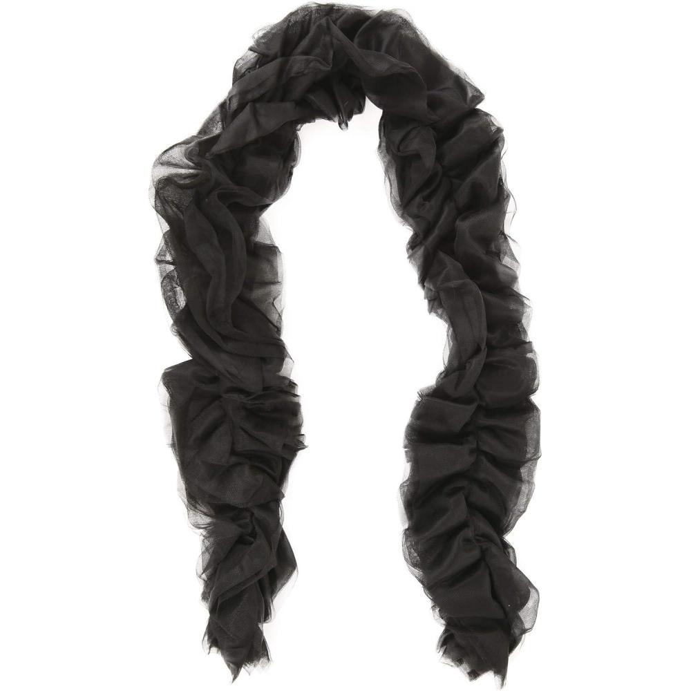 image:imageFeatherless Black Tulle Boa for Kids  5 Long Layers of Fluffy Nylon Knit Mesh