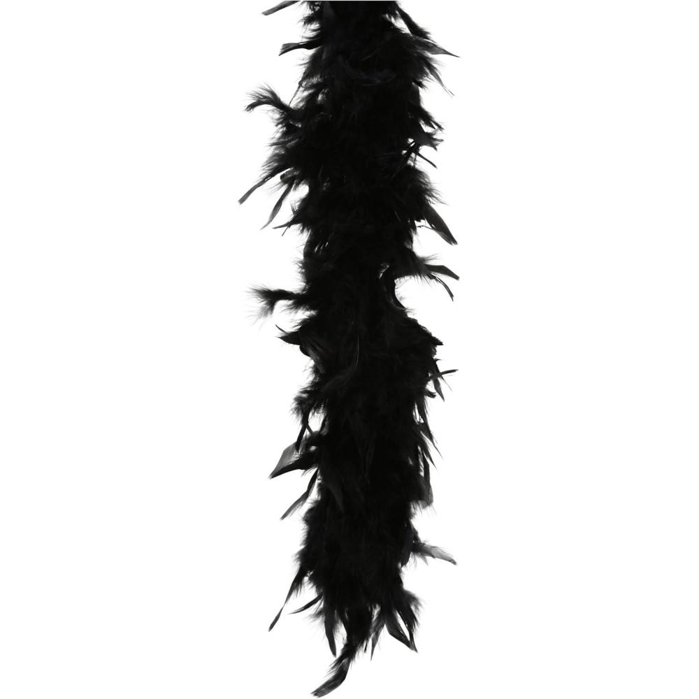 image:imageFun Costumes Black 80 Gram Feather Boa Turkey Feathers 80 Inches Long