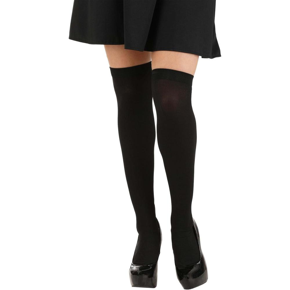 image:imageFun Costumes Black Nylon Over The Knee Womens Stockings StandardOne Size