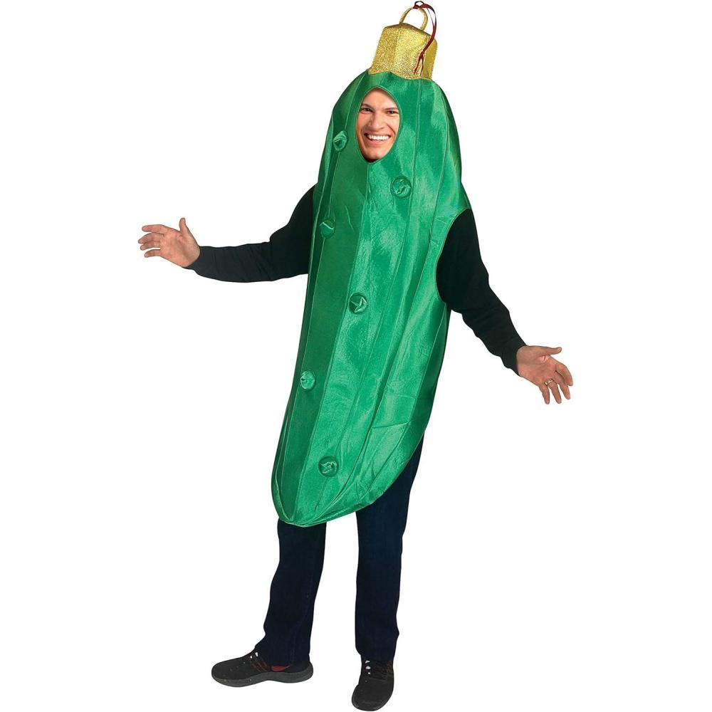 image:imageRasta Imposta Christmas Pickle Costume Holiday Dill Dress Up Cosplay Halloween Costumes Adult One Size