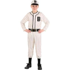 Vintage Baseball Costume for Kids Child Baseball Uniform Large