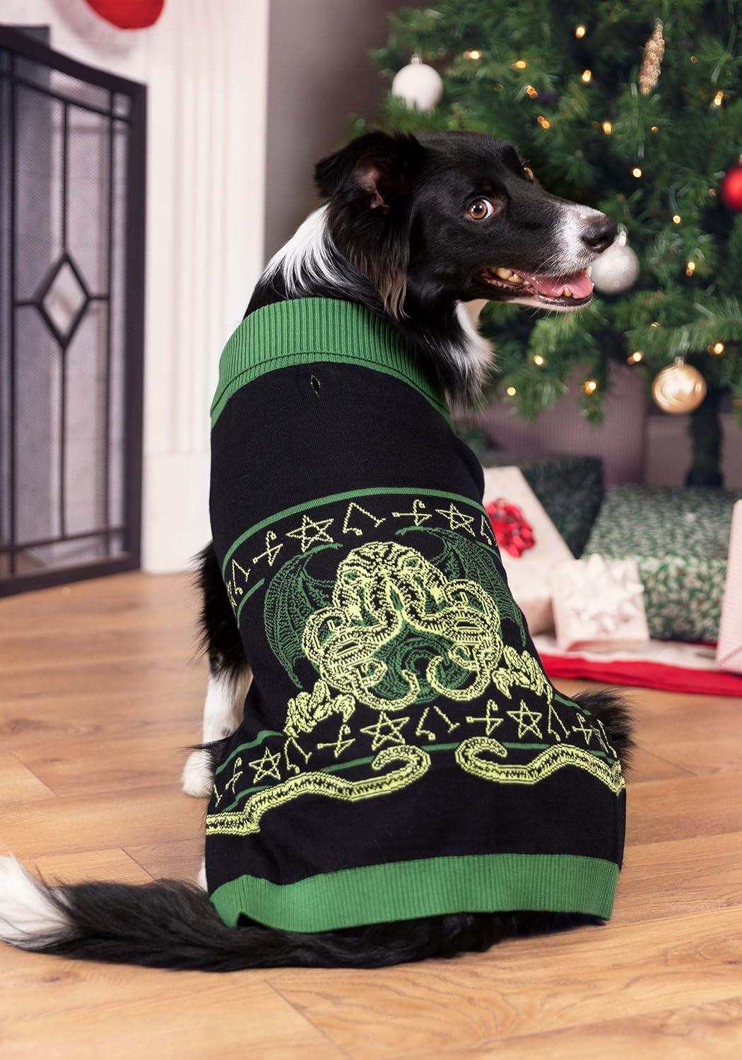 image:imageFun Costumes Cthulhu Pet Ugly Sweater Knit Dog Sweater with Ribbed Neckband amp Waistband for Small to Large Pets LSmall
