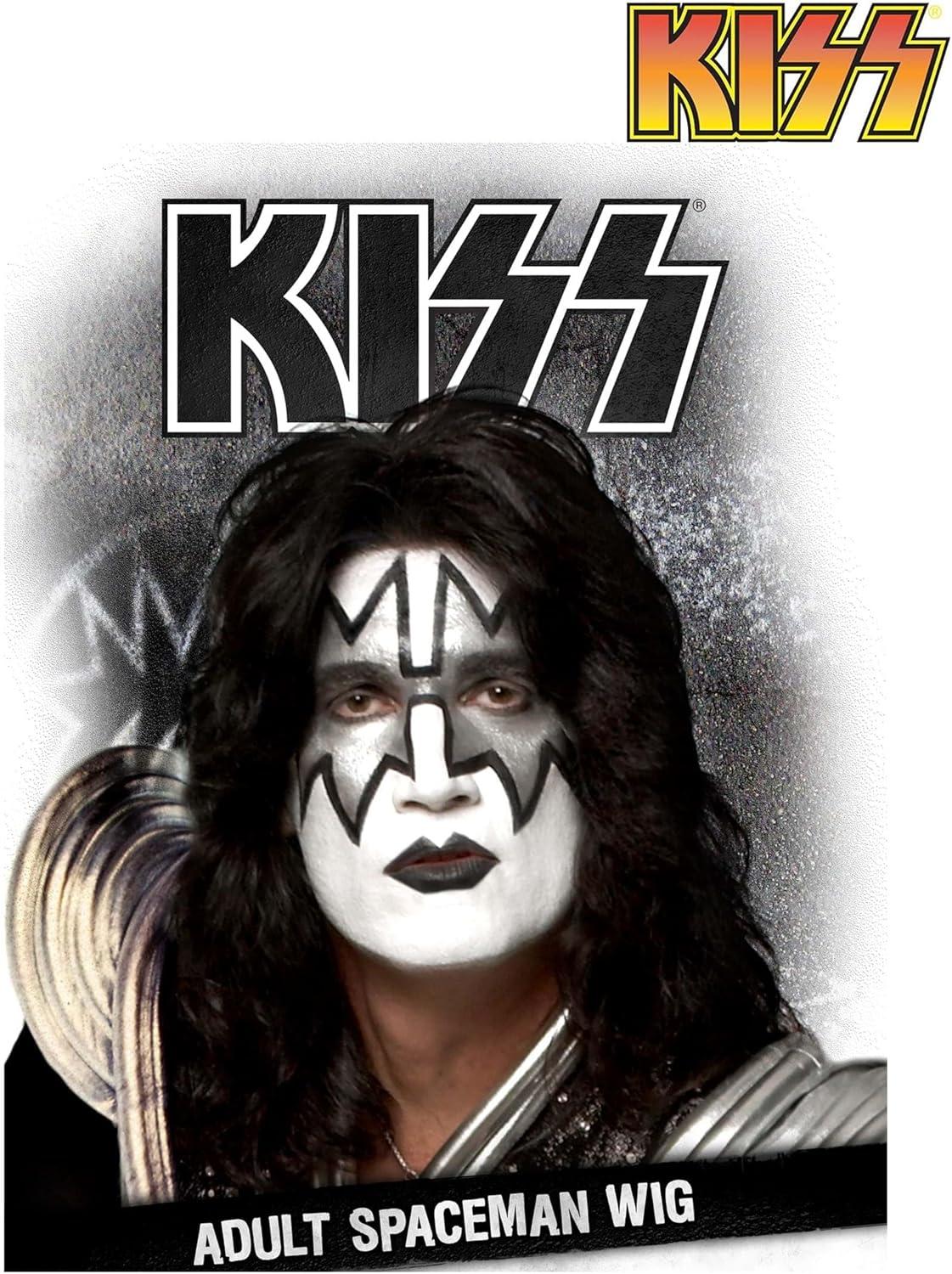 image:imageFun Costumes Adult KISS Spaceman Costume Wig Ace Frehley Rock Band Synthetic WigModern