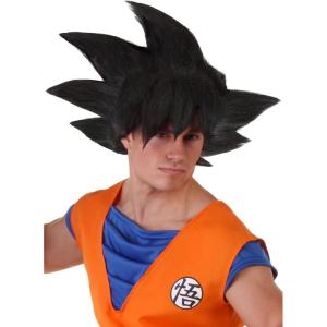Dragon Ball Z Goku Black Hair Wig for Adults – Men’s Spiky Saiyan Anime Wig – Officially Licensed(Goku Wig)
