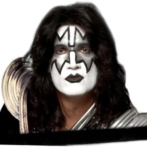 Fun Costumes Adult KISS Spaceman Costume Wig Ace Frehley Rock Band Synthetic Wig(Modern)