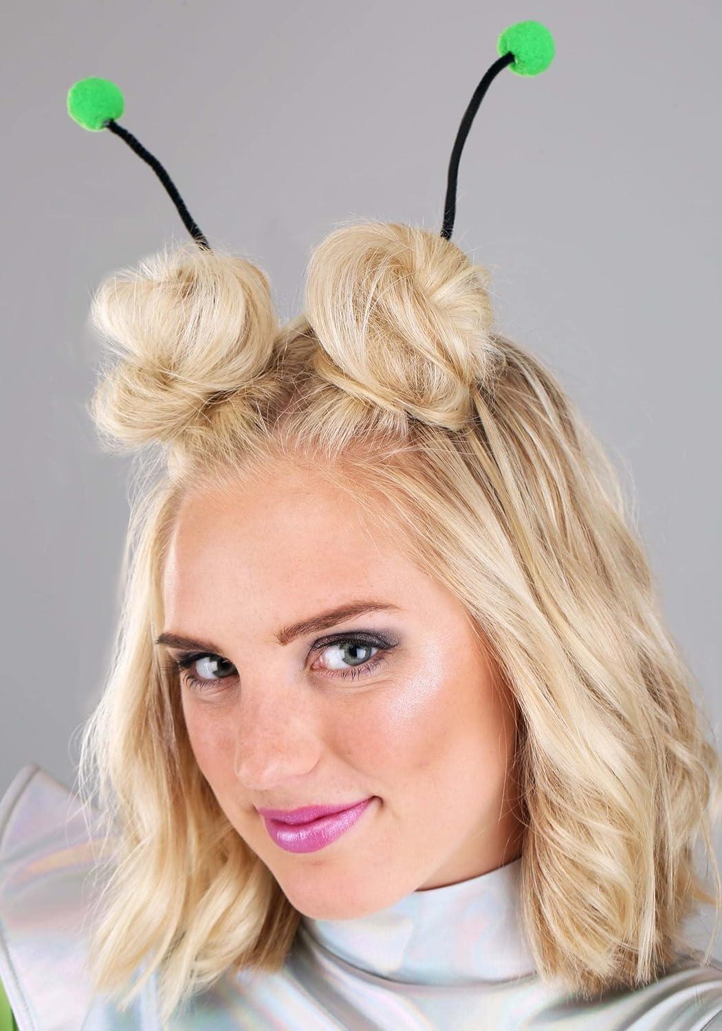 image:imageFun Costumes Womens Retro Outer Space Alien Costume Dress Includes Green Under Shirt Leggings Antennae amp Gloves