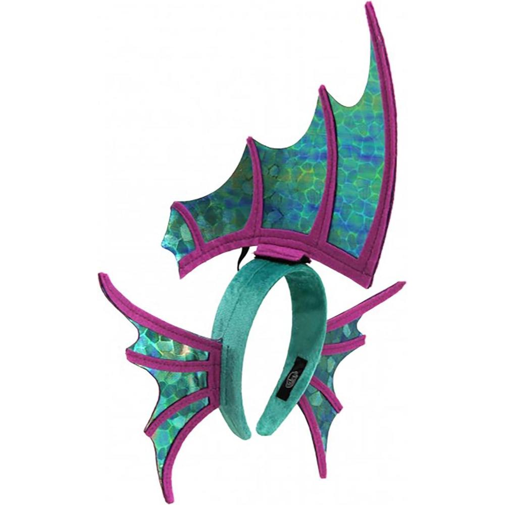 image:imageelope Seahorse Shimmer Sparkle Fin Headband  Velvet Fabric with Felt Wings Lightweight and Comfortable