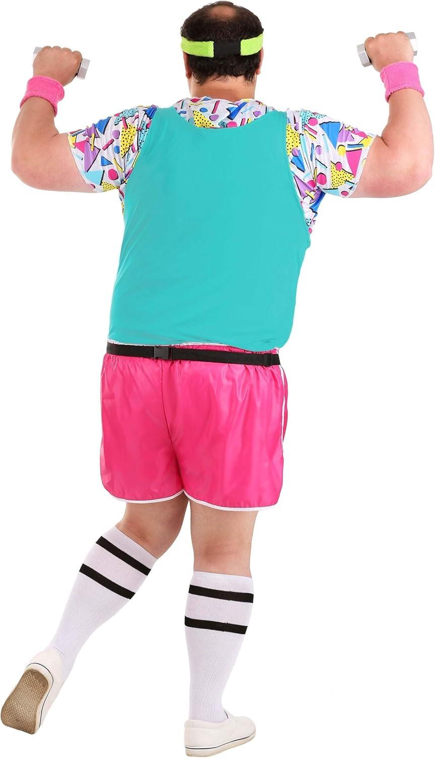 image:imageFun Costumes Mens Plus Size Work It Out Costume Adult 80s Retro Outfit Great for Halloween Outfits and Decade Parties 3X