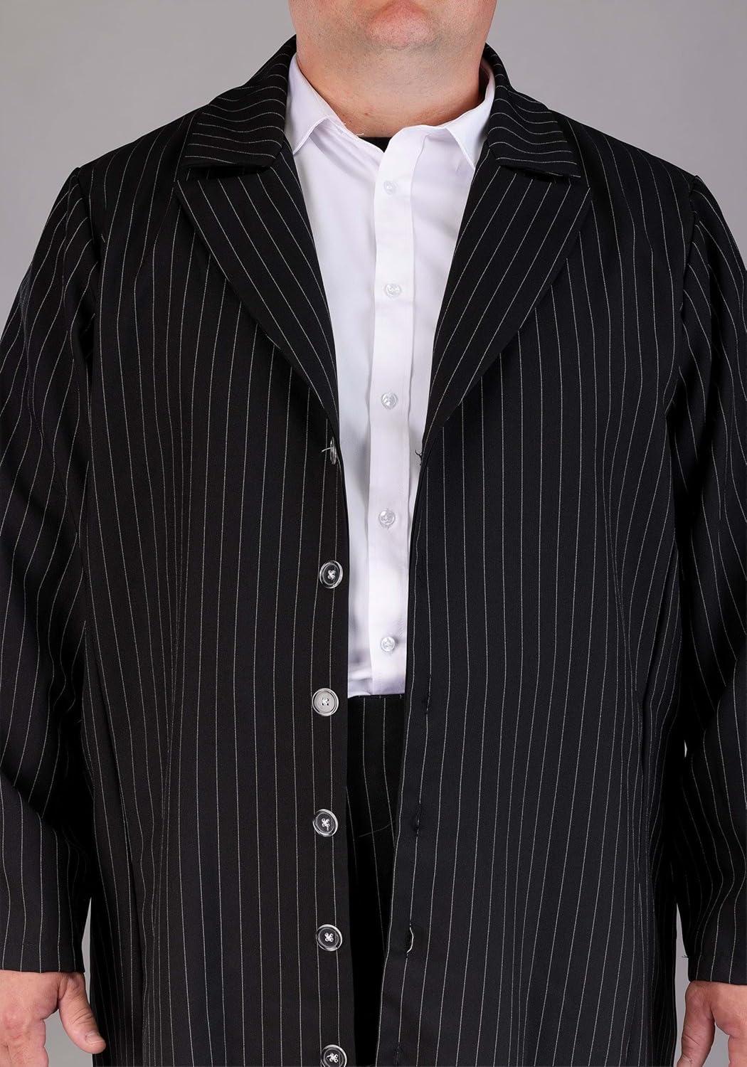 image:imageFun Costumes Plus Size Mens Zoot Suit Gangster Costume Pin Stripe Mobster Outfit Halloween Costume and Historical 1920s Roleplay