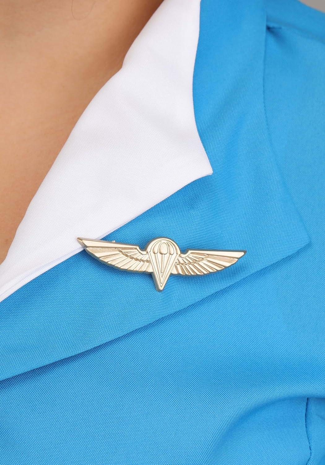 image:imagePlus Size Flight Attendant Costume Plane Stewardess Uniform With Vintage Pencil Skirt Air Travel Helper