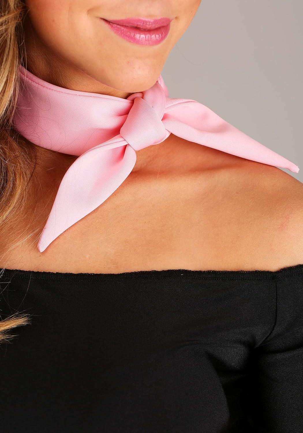 image:imageWomens Roller Skate Rita Costume Satin Shirt Pink Skirt with Sequins Scarf and Elastic BeltMulticolored