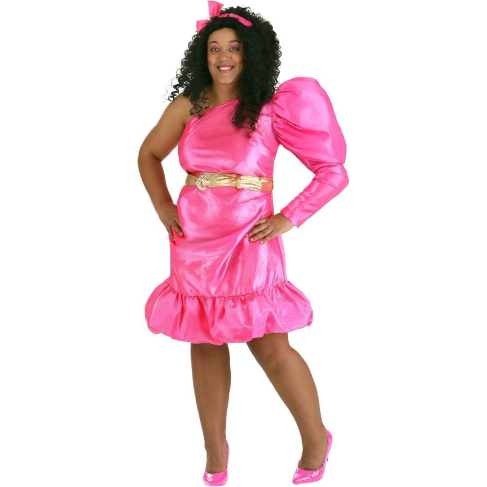 image:imagePlus Size Womens 80s Pink Pop Star Costume