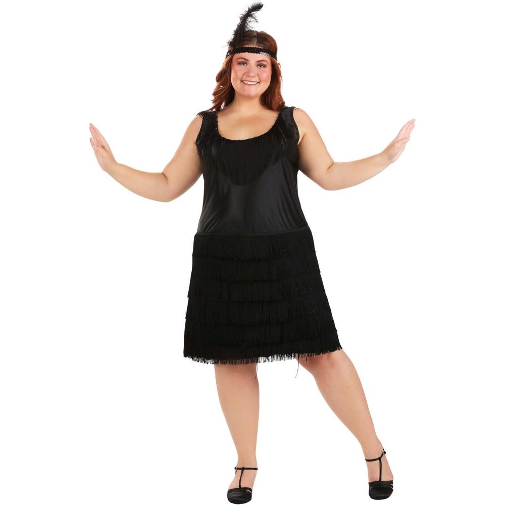 image:imageRoaring 20s Flapper Dress For Women Plus Size 1920 Outfit Seven Tiers Of Fringe Stunning AttireRoaring 20s Flapper Dress