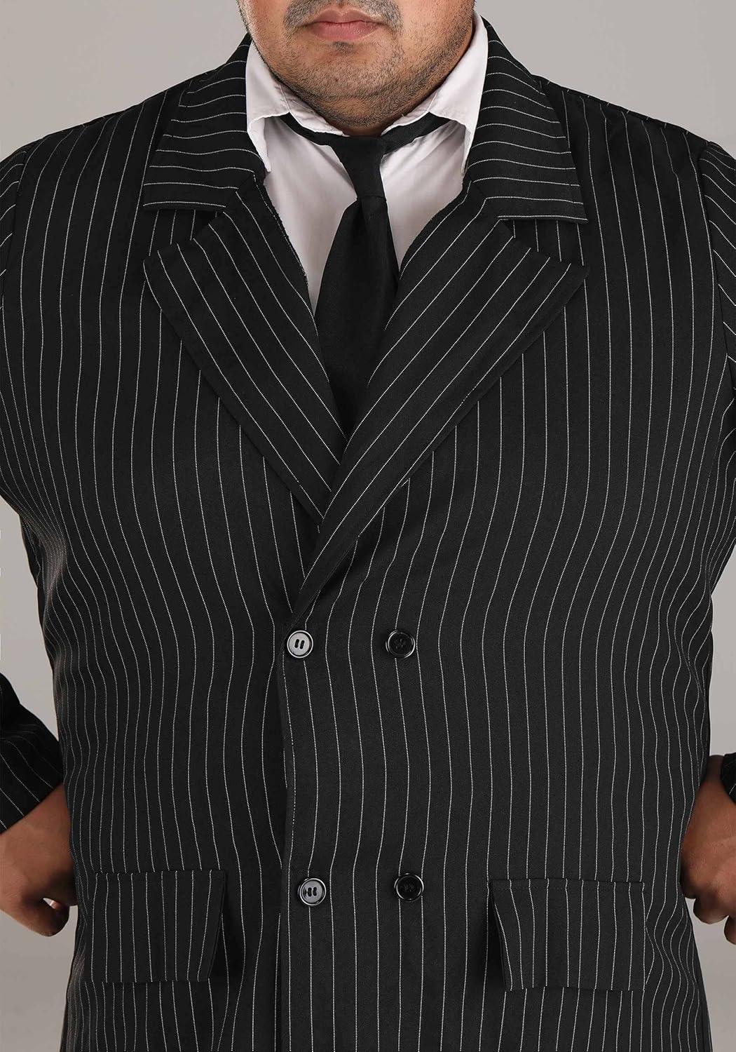image:imageDeluxe Plus Size Gangster Costume Suit 1920s Gangster 3X Black2X