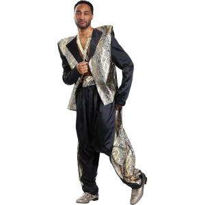 Adult Can’t Touch This Pop Star Costume with Reptile-Print Jacket and Satin Suspenders