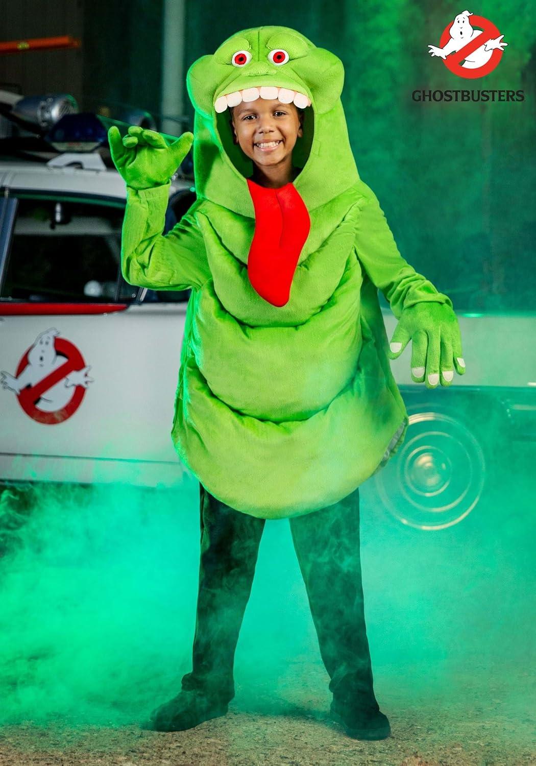 image:imageGhostbusters Kids Slimer Costume Unisex Slimey Ghost Halloween Costume Childrens Ghost Outfit for boys amp girls