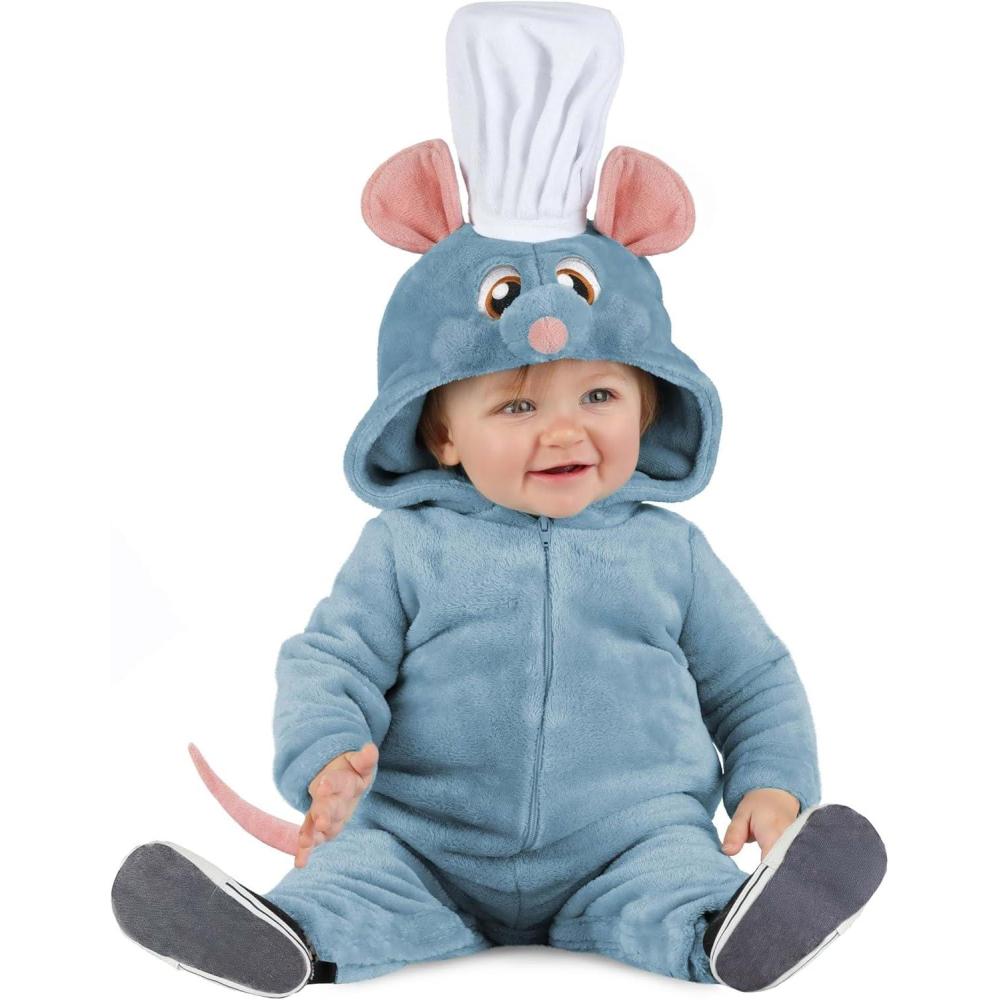 image:imageInfant Disney and Pixar Ratatouille Remy Costume with Plush Jumpsuit amp Attached Hood for Baby Halloween Dress Up Outfit