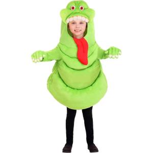 Ghostbusters Kids Slimer Costume Unisex, Slimey Ghost Halloween Costume, Childrens Ghost Outfit for boys & girls