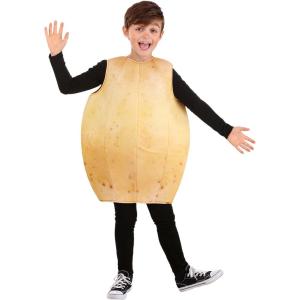 Fun Costumes Potato Costume for Kids – Foam-Backed Tunic with Hook and Loop Fastener