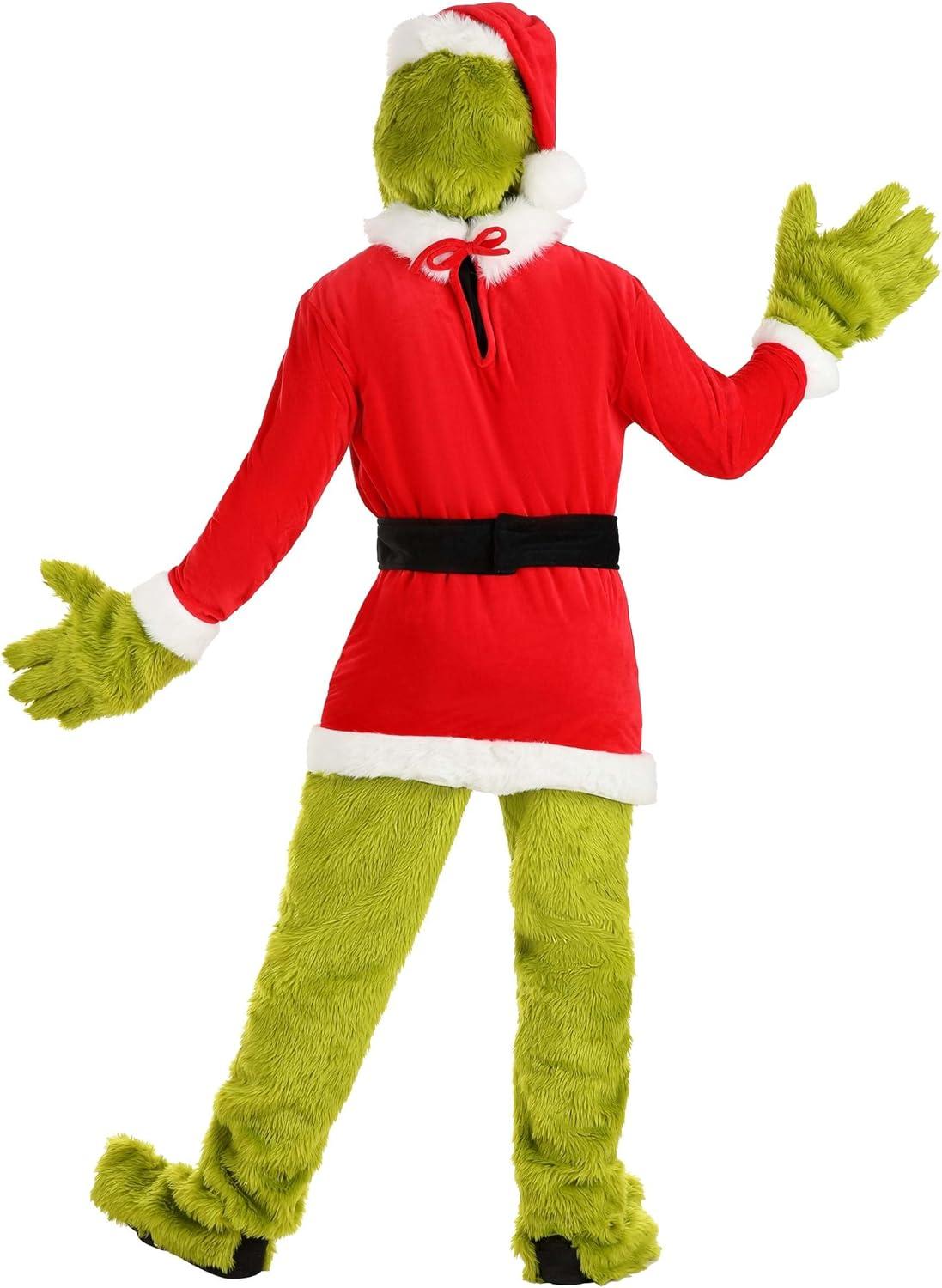 image:imageDr Seuss The Grinch Santa Costume Adult Large Small